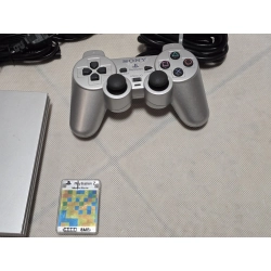 KONSOLA PS2 SLIM SCPH-70004 SILVER PAD KARTA ZASILACZ SPRAWNA