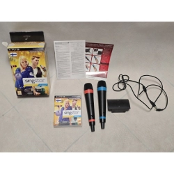 MIKROFONY BEZPRZEWODOWE SINGSTAR KPL + GRA SINGSTAR SUOMIHUIPUT PL