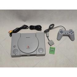 KONSOLA PS1 PSX SCPH-1002 JEDEN PAD KARTA OKABLOWANIE SPRAWNA