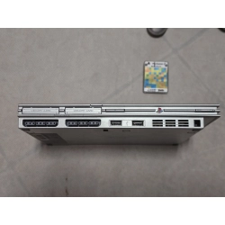 KONSOLA PS2 SLIM SCPH-70004 SILVER PAD KARTA ZASILACZ SPRAWNA
