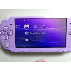 KONSOLA PSP 3004 HANNAH MONTANA LILAC PURPLE LIMITOWANA PLOMBA 4GB ARK5 ŚWIETNY STAN